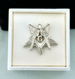 Vintage 1950 - 1970 ' s Masonic Freemason Order of Eastern Star Mens Jewelry 6