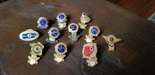 Vintage Lions Club Pins Awards 50th Anniversary Etc