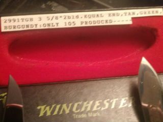 VINTAGE WINCHESTER USA 1988 VERY RARE NEAR ONLY 105 MADE KNIFE KNIVES 3