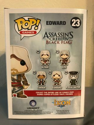 Funko POP Games Assassin ' s Creed Black Flag Edward 23 Vinyl Figure 3