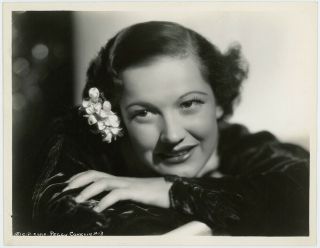 Film & Tv Actress Peggy Conklin Vintage 1930s Hollywood Deco Glamour Photograph