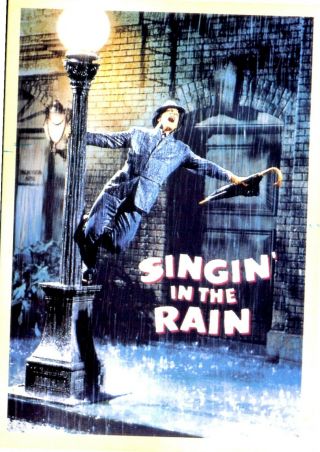 Special Listing Postcard Of Old Movie Poster For Singin 