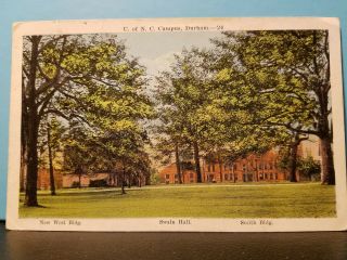 1920 Vintage Postcard Pc West Smith Building Swain Hall Unc Chapel Hill Nc Old