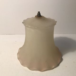 Antique Frosted Glass Art Deco Electric Bedroom Table Lamp Clip On Shade