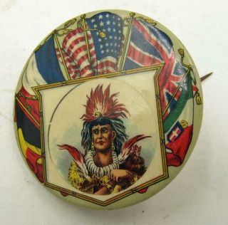 1910s Improved Order Of Red Men,  International Tribal Pin Very Rare