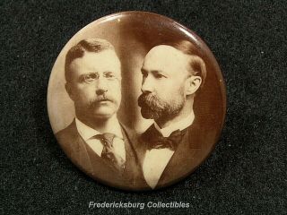 1904 Roosevelt & Fairbanks Jugate Campaign Pinback Button -