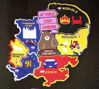 A9167 24th World Scout Jamboree 2019 Bsa Usa United Kingdom Map Contingent Patch