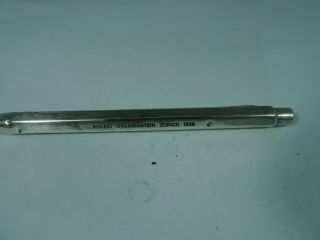 vintage Caran D ' ache Ballpoint pen Silver Rhodium Swiss 2