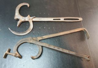 Vintage Cast Iron Fence Stretcher Tools Marquette Mfg Co.  St Paul Mn