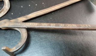 Vintage Cast Iron Fence Stretcher Tools Marquette Mfg Co.  St Paul MN 2