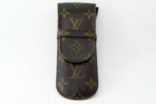 Authentic Louis Vuitton Monogram Etui Stylos Pen Case Ta6252 -