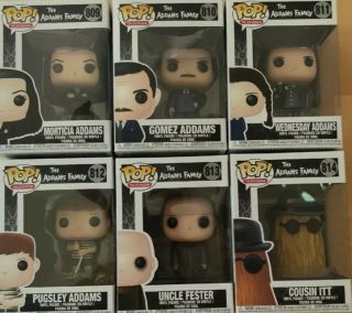 The Addams Family Complete Set (6) Funko Pop