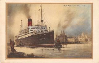 Cunard Line Rms Samaria Southhampton To York Log Non Postcard Back J74391