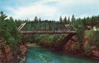 International Bridge Joining Canada And The United States At Pigeon River