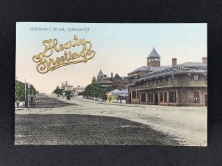Antique Photo Postcard Esplanade Hotel Gellibrand St,  Queenscliff 1909 Fletcher