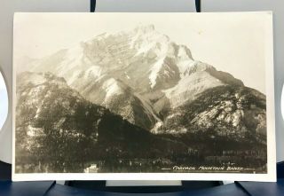 Vintage Postcard Cascade Mountain Banff,  B&w Photo,  Wisconsin,  Gown Sutton Co.
