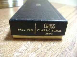 Cross 2502 Classic Black Ballpoint Pen with Rainbow Emblem W/Instructions 4
