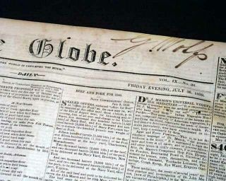 (2) RUNAWAY SLAVES w/ Descriptions Washington D.  C.  Advertisements 1839 Newspaper 2
