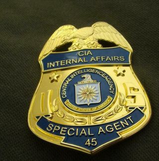 Copper Golden 45 Investigation Enforcement Aoministration Badge