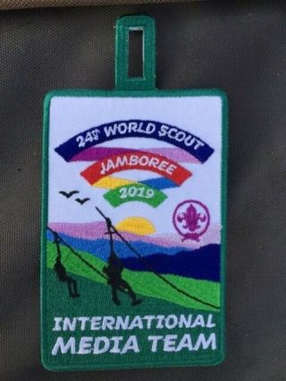 2019 World Scout Jamboree Patch International Media Team Ist Patch