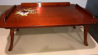 Vintage Golden Rule Line Lap Desk Antique Rare General Wood Products
