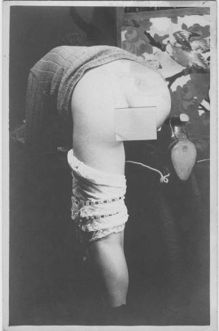French Nude Real Photo Postcard Circa 1920 Ab183