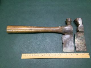 Two Vintage Roofing Shingling Hatchets Hammers Head