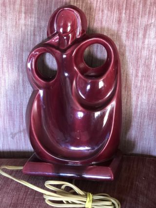 Mid Century Modern Tv Lamp Of A Stylized Dancing Woman