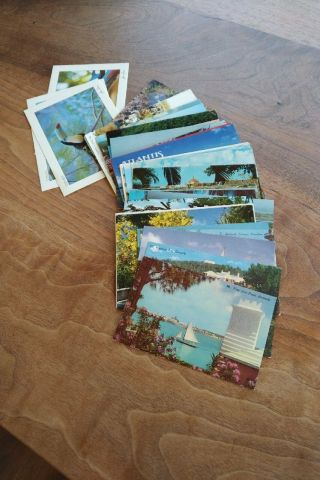 45 Different Vintage Postcards From Caribbean And Central America