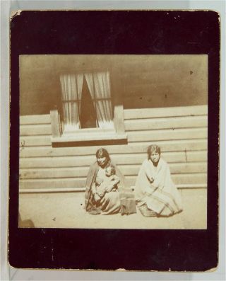 1891 Native American Yuma Indian Arizona Cabinet Card Photo On Kodak Mount 4