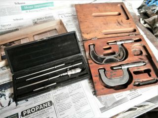 Vintage - Starrett And Other Brand,  Micrometers And Other Tool - Machinist Tools