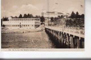 Real Photo Postcard From The Dock Wentworth Hotel Portsmouth Nh