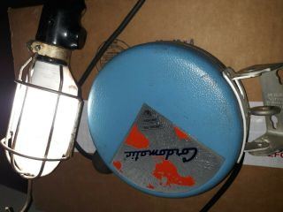 Vintage Cordomatic Model 500 Retractable Garage Lamp Drop Light Usa