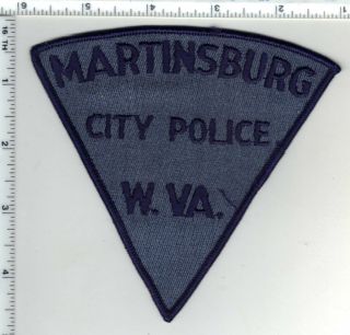 Martinsburg City Police (west Virginia) 1st Issue Shoulder Patch - Rare