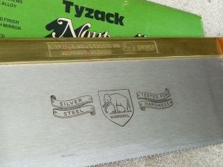Vintage W.  Tyzack Sons & Turner LTD Sheffield 120 Silver Steel Hand Saw 5