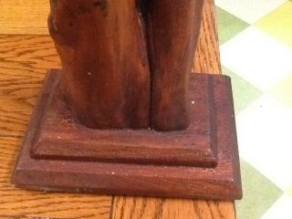 Vintage wood wooden 16 Inch CYPRESS Knee Stump Table Lamp Mid Century 3