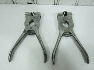 2 Vintage Starrett No.  1 5 1/2 Adjustable Jaw Wire End Nippers