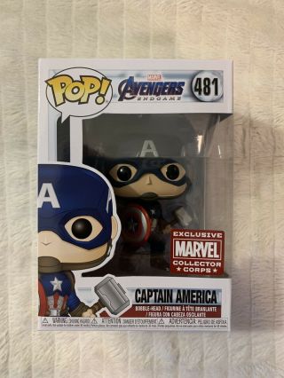 Funko Pop Marvel - Mcc Exclusive Captain America 481 - Avengers Endgame