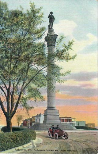 Richmond Va Csa Confederate Soldiers & Sailors Monument