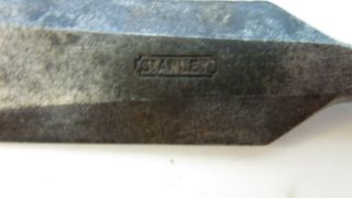 Vintage STANLEY No.  720 750 1 1/4” x 6” Beveled Edge Socket Chisel USA 5