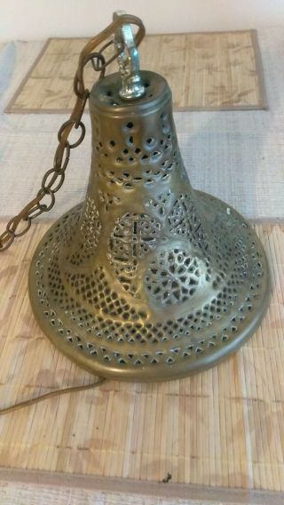 Leviton Brass Hanging Lamp