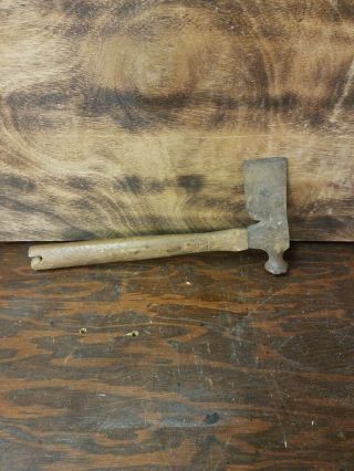 Vintage Tomahawk Axe Hatchet Wood Handle Durable Multi Tool Hammer