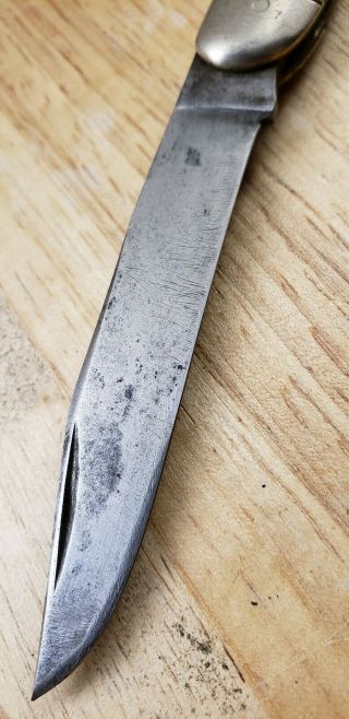 Vintage Remington UMC Knife/ R1613 Jigged Bone Texas Toothpick Pocket Knife USA 2