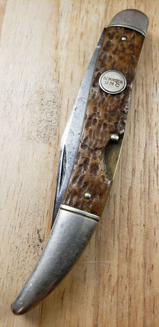 Vintage Remington UMC Knife/ R1613 Jigged Bone Texas Toothpick Pocket Knife USA 6