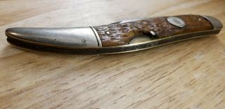 Vintage Remington UMC Knife/ R1613 Jigged Bone Texas Toothpick Pocket Knife USA 8
