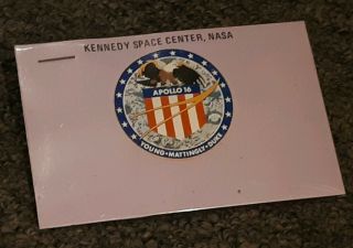 Apollo 16 Rocket Kennedy Space Center Issued Launch Viewing Badge Unsigned 4245