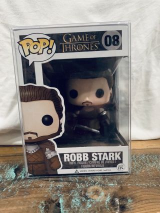 Funko Pop Robb Stark 08 Game Of Thrones Limited Vaulted With Protector Case