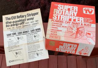 Vintage Rotary Stripper Fits 1/4 " Drill As Seen On Tv