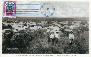 Dominican Republic Santo Domingo Monte Cristi La Ciudad 1917 Stamp (1)