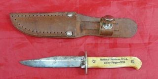 Rare Vintage Bsa Boy Scouts Of America 1950 Valley Forge Miniature Knife